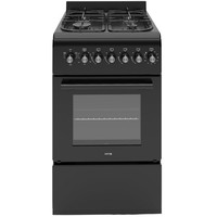 HYE Gas Cooker - Versatile 4 Burner Gas Hob, Electric Oven