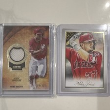 Topps Mike Trout Angels Tier One Relic & Gallery Game-Used Card