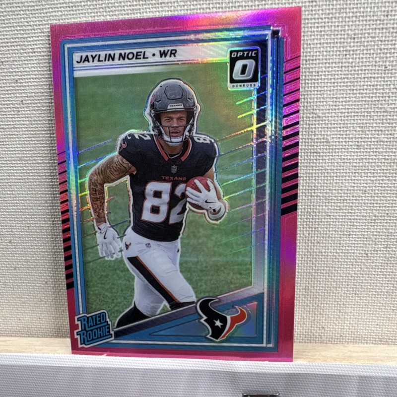 Panini 2025 Donruss Optic Preview Pink Prizm Jaylin Noel  #324 Texans