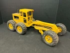 VINTAGE 1970's TONKA YELLOW ROAD GRADER MR-970 17" LONG