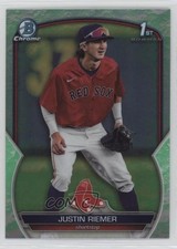 2023 Bowman Draft Chrome Lunar Glow Refractor Justin Riemer #BDC-182 h3c