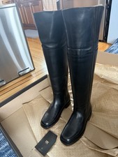 Bottes d'équitation Frye Campus talon bas sur le genou noir 7 FR42113-BLAC