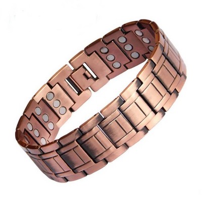 Largest Solid Copper Magnetic Bracelet Men Arthritis Pain Balance Energy Joy RX