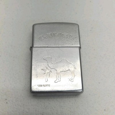 Vintage Silver Zippo Lighter - 1995 Camel Tobacco RJRTC - Chrome Pre-owned 