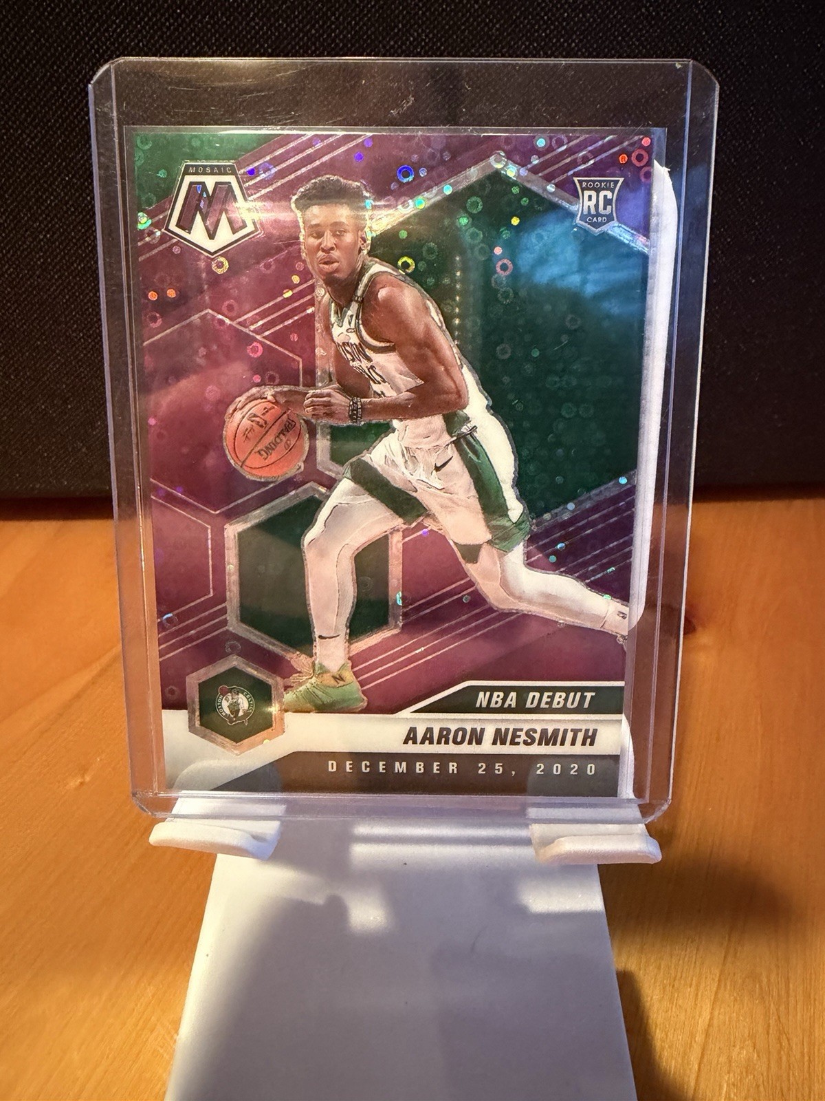 2020-21 Panini Mosaic -NBA Debut Aaron Nesmith #279 Purple Fast Break Prizm /50