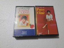 LOT OF 2 PATSY CLINE CASSETTE TAPES PORTRAIT OF PATSY,BEST OF USED TAPES