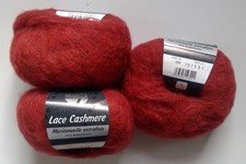 3 Knäuel Lana Grossa Lace Cashmere Wolle Pol...