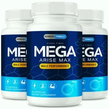 (3 Pack) Mega Arise Max Men, Advanced Male Health Support Formula