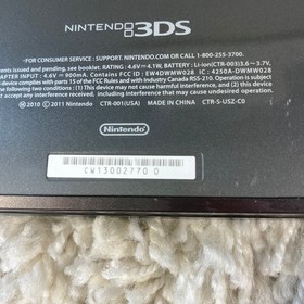 Nintendo 3DS Cosmo Black Handheld Console System CTR-001 Complete in Box CIB