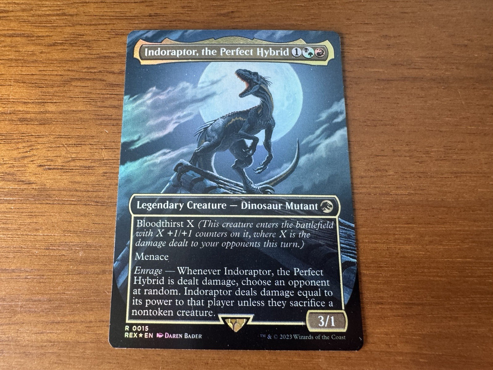 MTG Indoraptor, the Perfect Hybrid (15/57) Jurassic World Collection FOIL