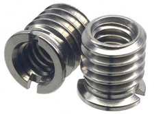 Stainless Steel 1/4"-20 Female to 3/8"-16 Male Convert Screw Adapter 2Pcs, 10.5