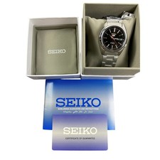 Orologio Uomo Seiko Serie 5 Automatico Quadrante Nero SNKL45 Nuovo con Scatola 