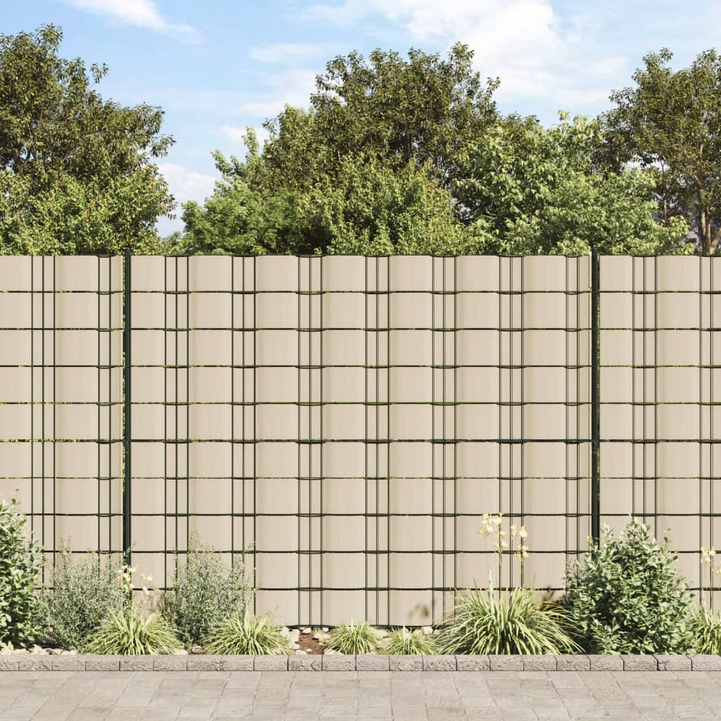 Recinzione Frangivento da Giardino PVC 70x0,19 m Crema 2805558