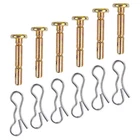 6 Sets Cotter Pins Snow Blower Metal Parts Bolts for Replacement Kit