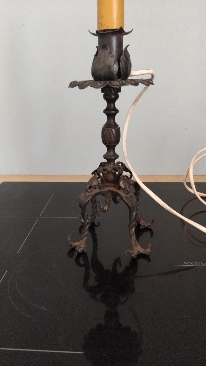 Bougeoir / Vide-poche Oiseau En Fer Forgé Noir – Style Marolles – Décoratif Brut