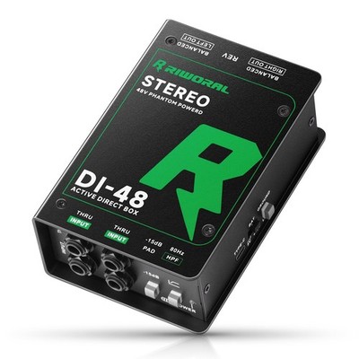Direct Box with Dual 1/4  High-Impedance Stereo Inputs Di Boxes Active