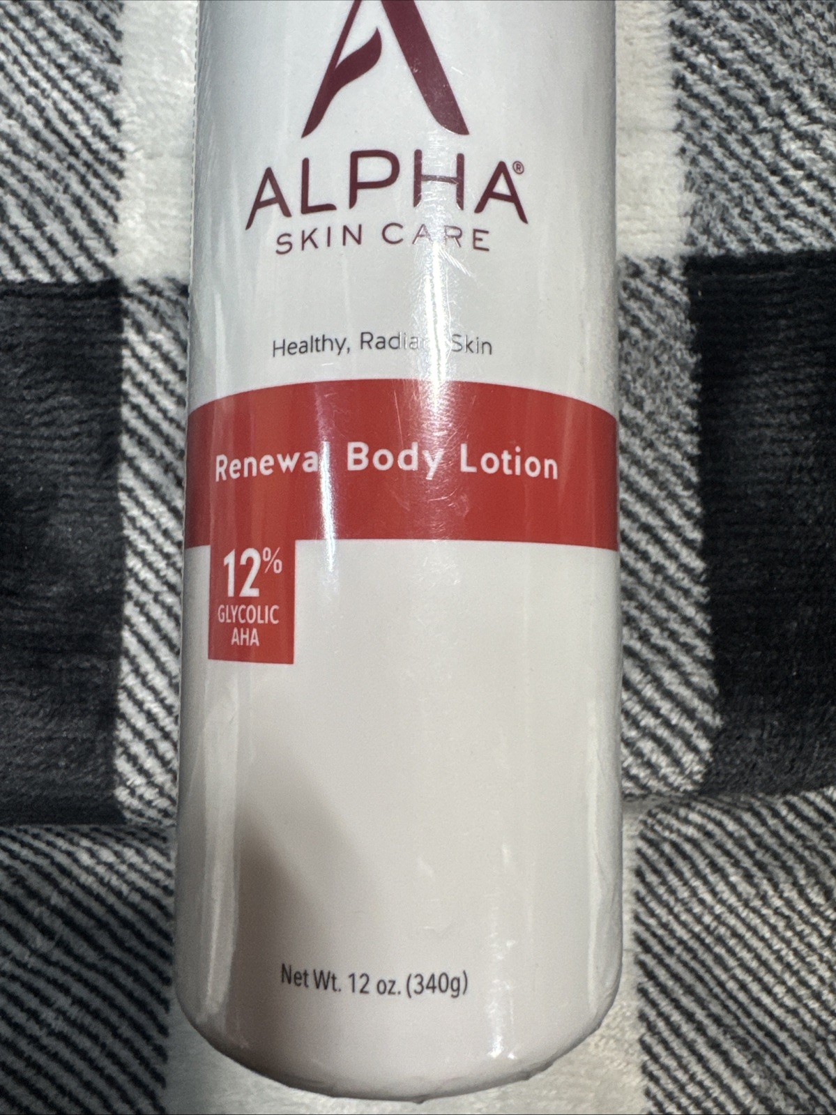 NEW Alpha Skin Care Renewal Body Lotion 12% Glycolic Acid Full Size Cream 12oz