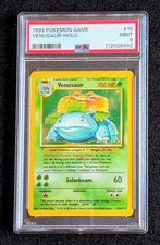 READ - Pokemon Venusaur Holo Base Set Unlimited 15/102 PSA 9 Mint on eBay