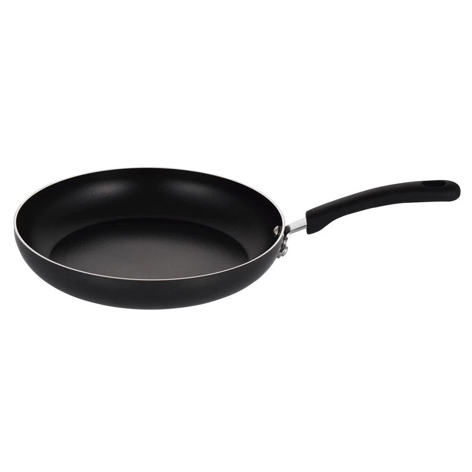 NutriChef 11in Non-Stick Open Fry Pan PFOA Free/Stylish for NCCWSTKBLK (Black)