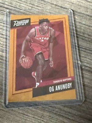 OG Anunoby 2017-18 Panini Prestige Orange Micro Etch Rookie #23 New York Knicks