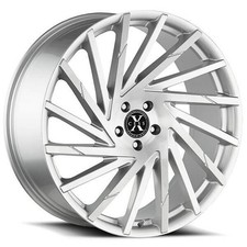 20x8.5 Xcess Wheels X02 Brushed Face Silver Rims 20x8.5 Xcess Wheels X02 Brushed Face Silver Rims