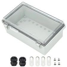 Junction Box ABS Plastic Dustproof Waterproof IP67 Electrical Boxes Hinged Shell