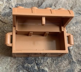 LEGO 4738ac01 Medium Nougat Container, Treasure Chest W/ Slots in Back