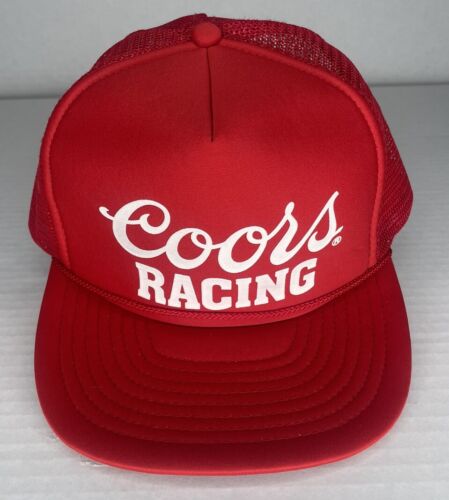Vintage Coors Racing Snapback Trucker Hat 80s 90s… - image 1