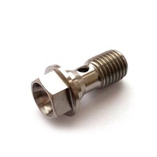 Titanium HONDA KTM TRIUMPH SUZUKI KAWASAKI banjo bolt. M10 x 1.25mm 