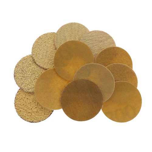 1 Inch 25mm Yellow Sanding Discs Hook and Loop Sandpaper Pads Grit 60 - 1000 - Picture 5 of 8