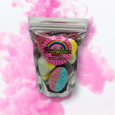 Rainbow Sweets Swedish Candy BUBS Mix 226 gram/0.5lb Vegan, Gluten Free, Halal