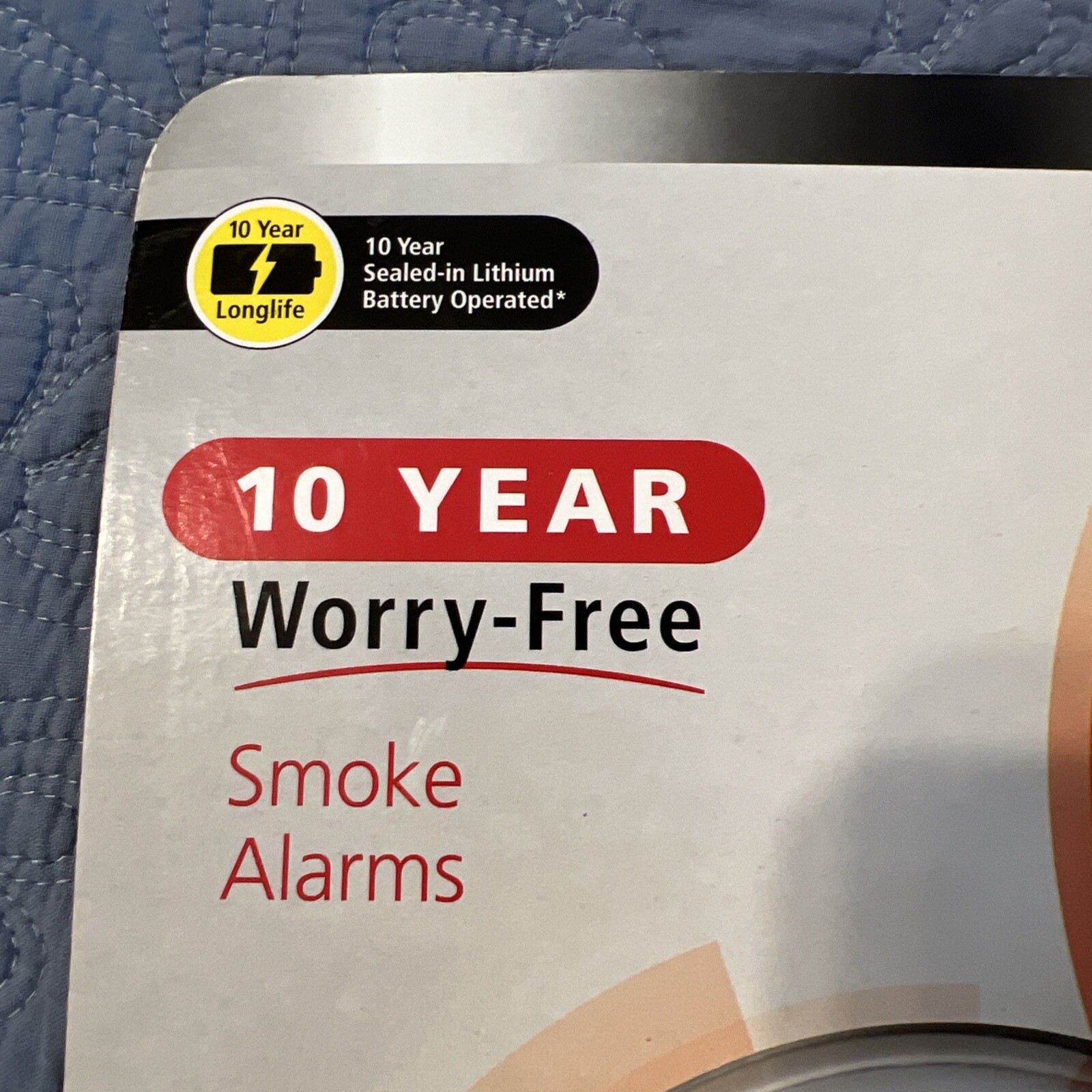 Kidde Smoke Detector Lithium Battery Powered Fire Alarm Photoelectric 2