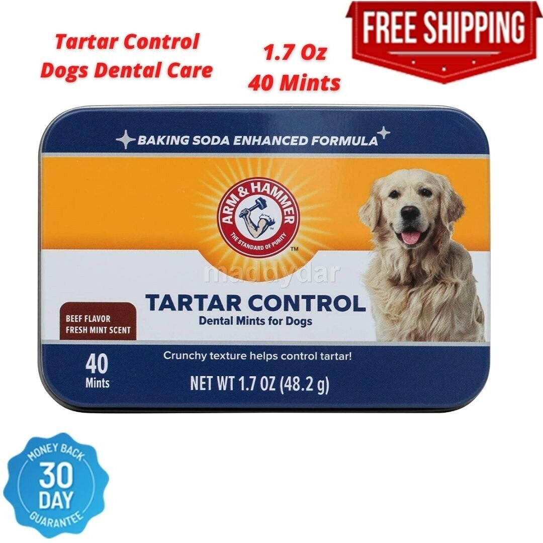 40 Mint Advanced Care Dental Dog Chew Treat For Tartar & Bad Breath Control Beef