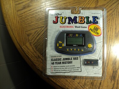 Jumble Electronic Word game Tiger  Model 07-010  1998  China  Factory Sealed