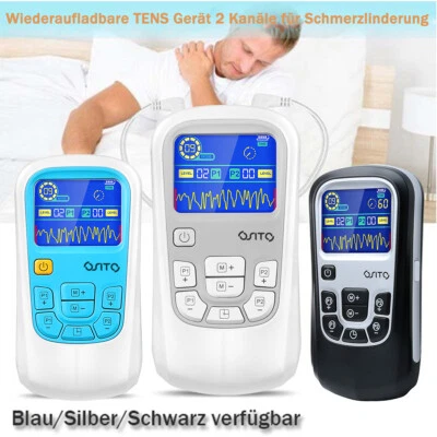 OSITO Digital TENS EMS Gerät 3-in-1 Reizstromgerät Schmerztherapie Massagegerät