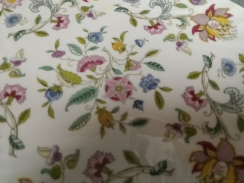 Plato de pastel con orejas Minton Haddon Hall de colección 10,5" hecho en Inglaterra porcelana de hueso - Imagen 2 de 10