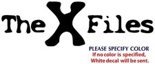 X Files Game Movie TV Graphic Die Cut decal sticker Car Truck Boat Window 12"