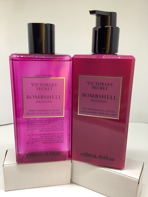 PASSION Bombshell Victoria's Secret  Body Mist And Fragrance Lotion 8.4oz