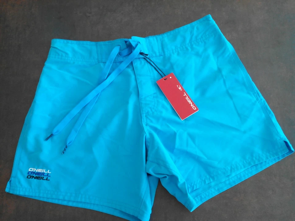 NEUF boardshort O'NEILL bleu turquoise 30 US short bain bermuda maillot surf - Photo 1/4