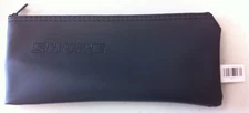 Shure Wired Microphone Bag Zipper Pouch Case, Black Vinyl - Standard Size(9"x4")