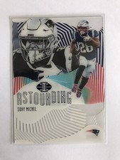 2019 Panini Illusions Sony Michel /299 Blue Astounding Insert Patriots