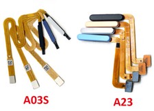 For Samsung Galaxy A23 A03S A037F Power Button Touch ID Fingerprint Sensor Cable