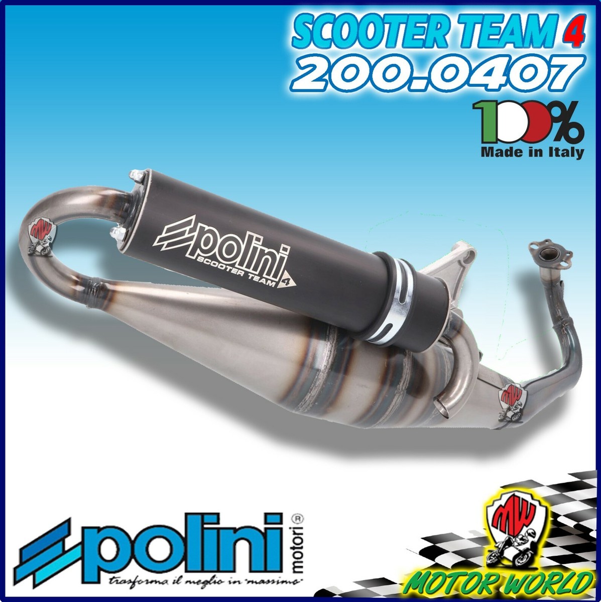 Piaggio Zip Sp Polini Scooter Team Piaggio Exhaust Zip 50 Polini