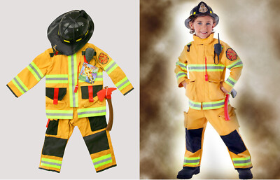 Firefighter Child Costume Adventure Factory with Attached Toys.