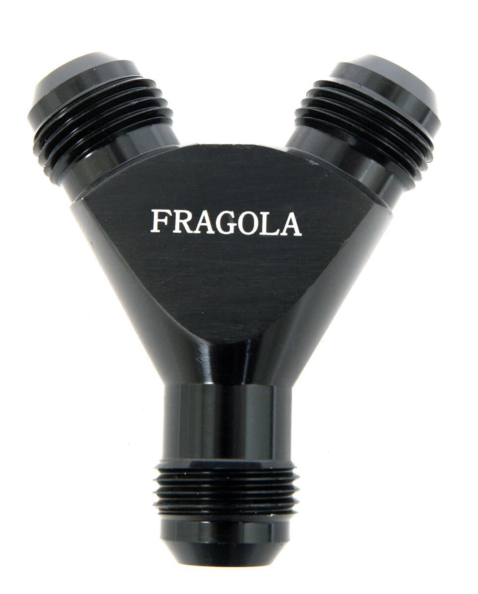 Fragola 10an Y-Fitting Male Black 900610-BL Fragola 10an Y-Fitting Male Black 900610-BL