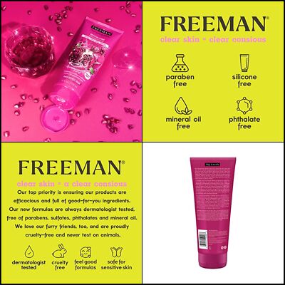 Cleansing Pomegranate Peel-Off Gel Facial Mask, Shrinks Pores,  , Protects Skin,