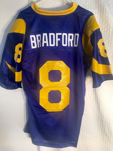 Reebok NFL Jersey St. Louis Rams Sam Bradford Blue Throwback Men's 2XL
