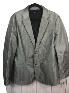 armani exchange silver jacket