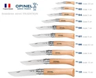 Opinel France No02-No12 Stainless Steel Beech Wood Handle Folding Knife 10 Size