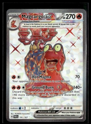 Magcargo EX 191/167 Full Art NM/M Twilight Masquerade Pokemon | eBay